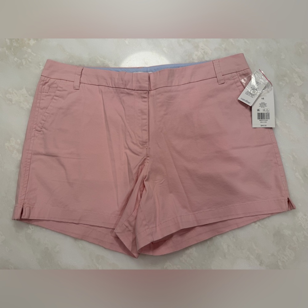 *NWT* Crown & Ivy Caroline 5” Chino Shorts in “Pillar Pink” Sz. 16